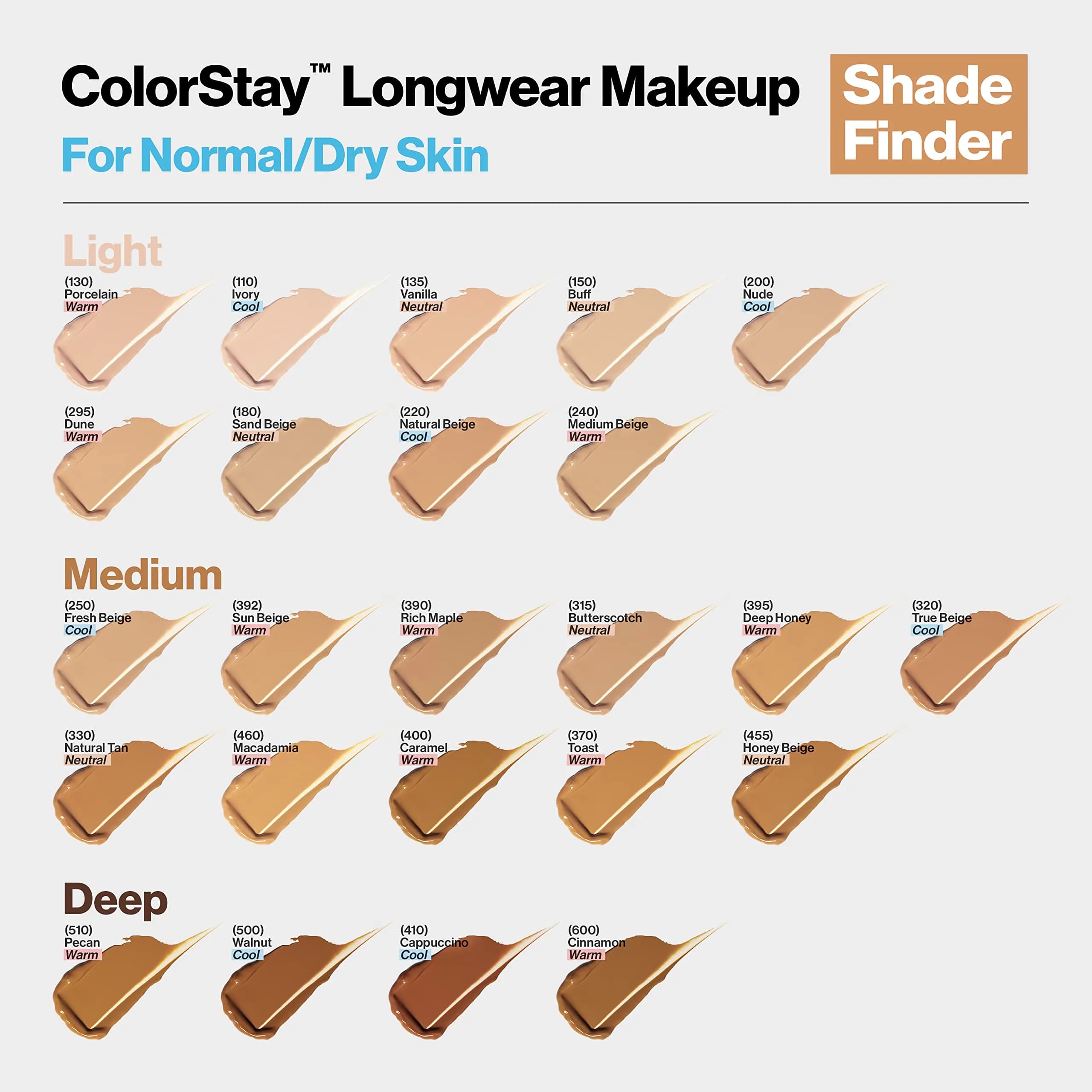 Revlon ColorStay Liquid Foundation SPF 20, 400 Caramel 29.57ml (1 fl oz) | Natural Finish for Normal & Dry Skin - view 6