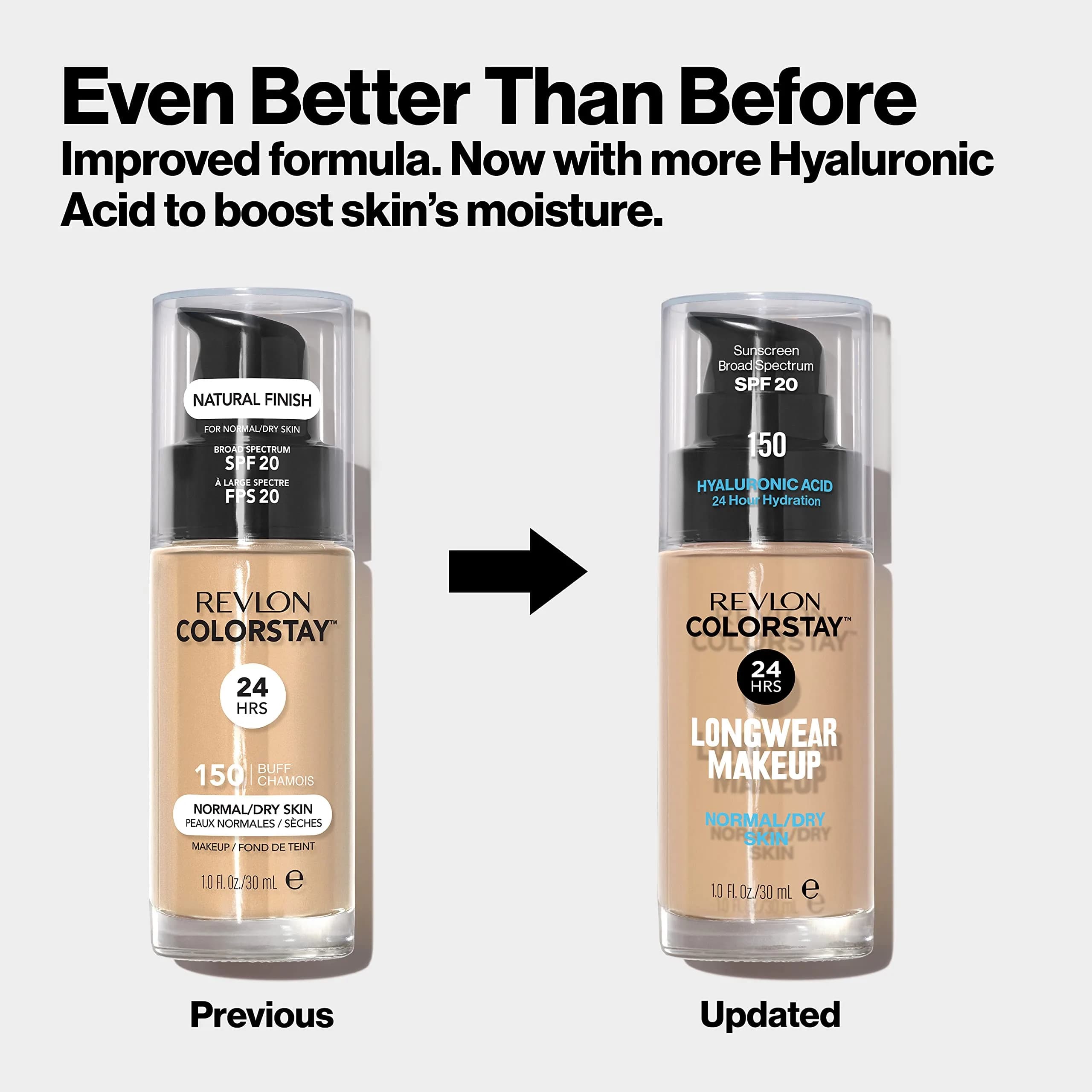 Revlon ColorStay Liquid Foundation SPF 20, 400 Caramel 29.57ml (1 fl oz) | Natural Finish for Normal & Dry Skin - view 8