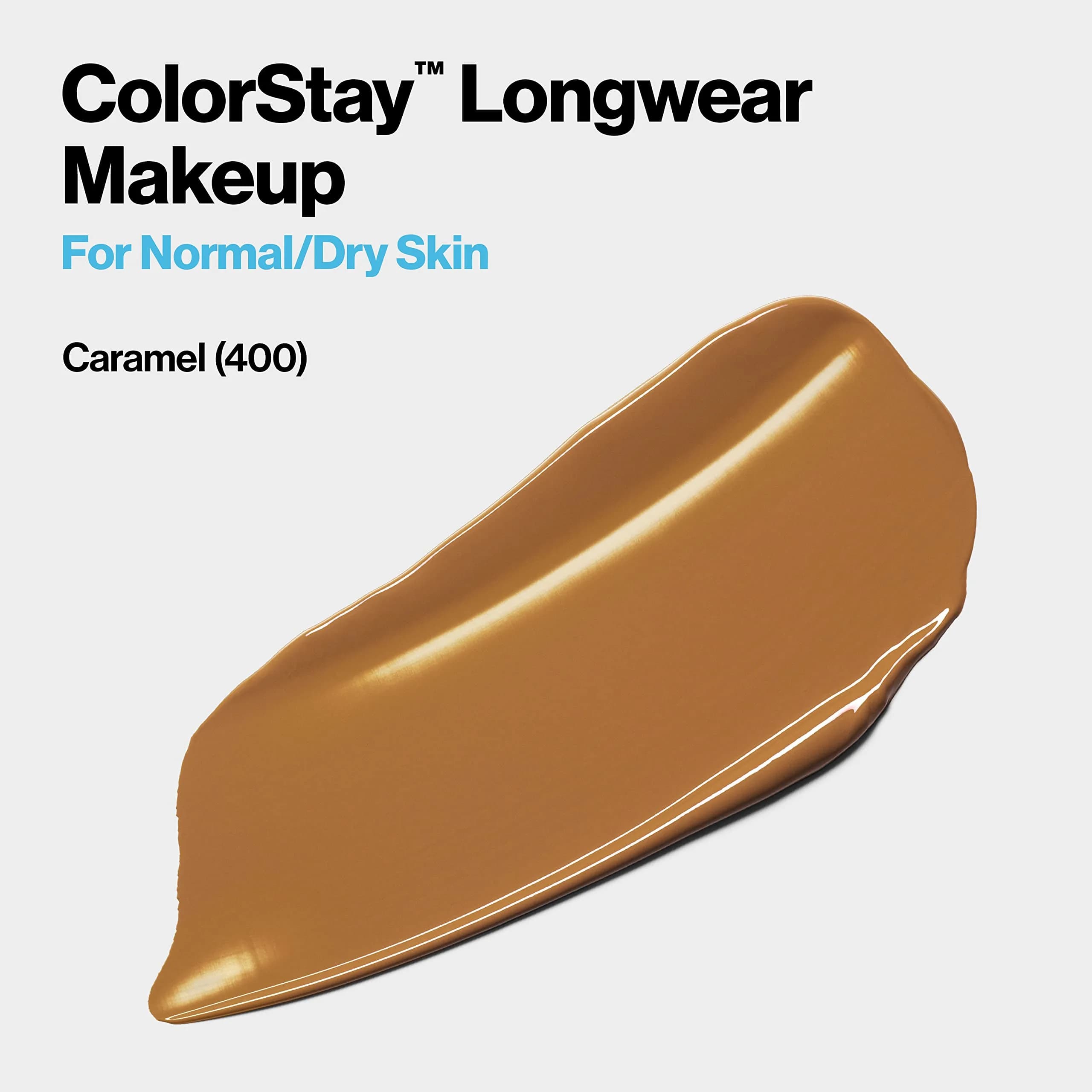 Revlon ColorStay Liquid Foundation SPF 20, 400 Caramel 29.57ml (1 fl oz) | Natural Finish for Normal & Dry Skin - view 2