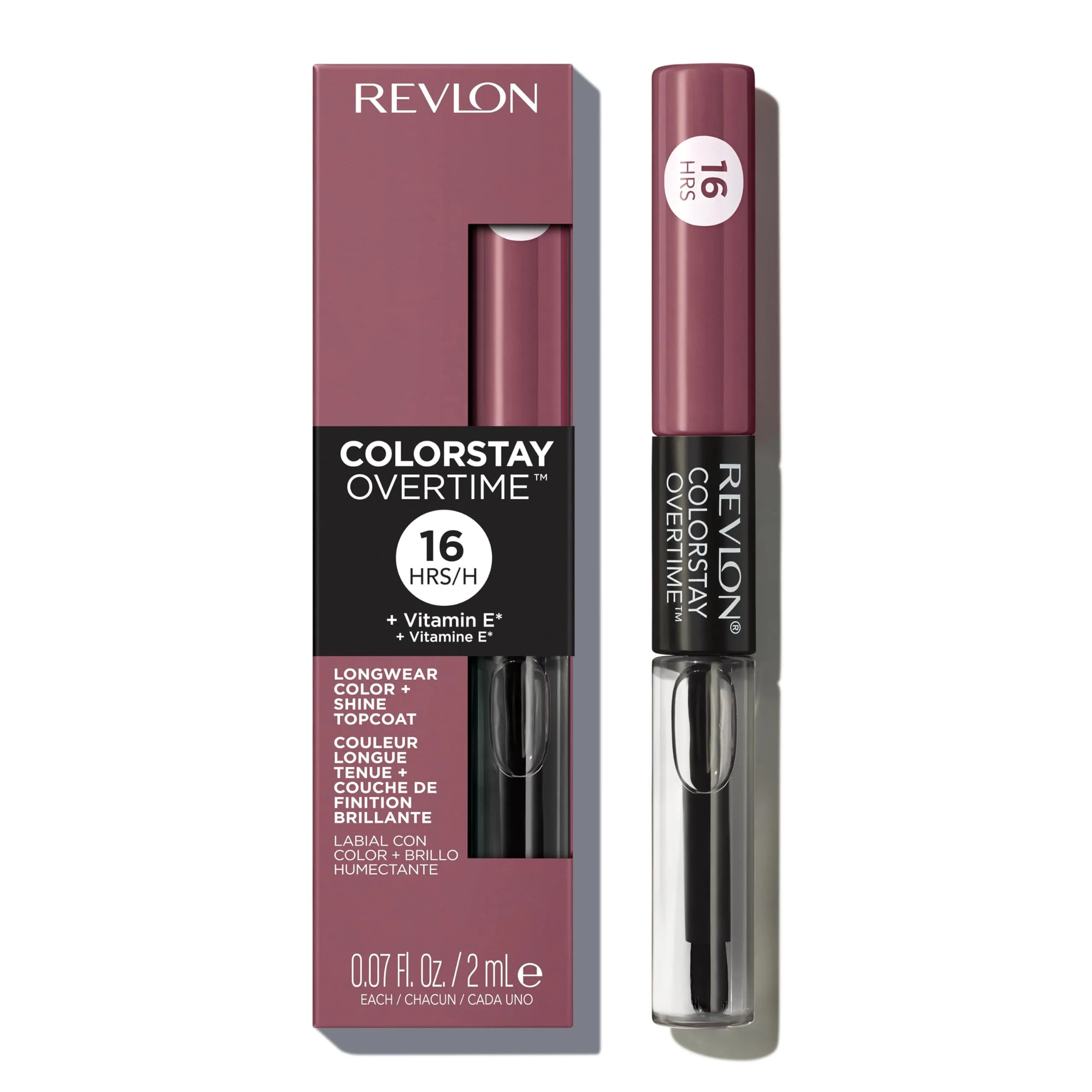 Revlon ColorStay Overtime Lipcolor, 370 Everlasting Rum | Long Lasting, Transfer-Proof Lipstick with Vitamin E (70-120 chars) - main product image