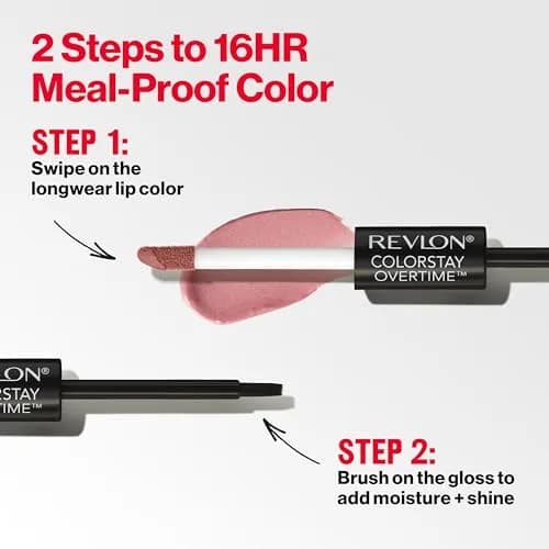 Revlon ColorStay Overtime Lipcolor, 370 Everlasting Rum | Long Lasting, Transfer-Proof Lipstick with Vitamin E (70-120 chars) thumbnail 4