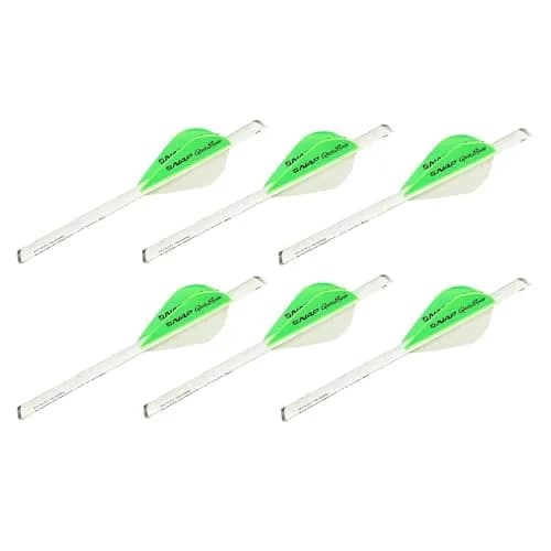 New Archery Products Quikfletch Quikspin 2" 3-Vane Stabilizing Fletching 6 Pack | Easy Arrow Fletching System thumbnail 1