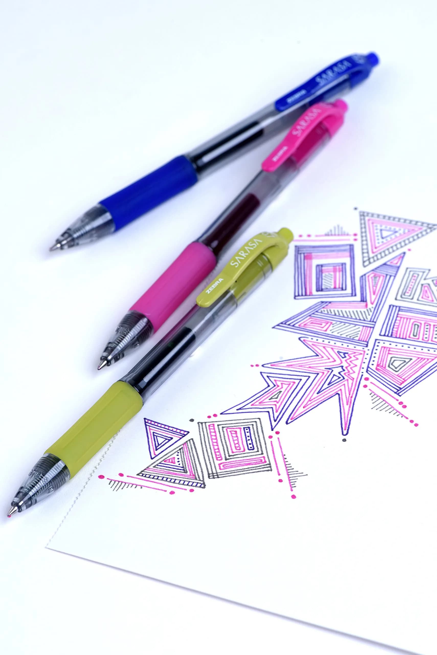 Zebra Pen SARASA Retractable Gel Refill Blue Ink 0.7mm Medium Point 2-Pack | Smooth Ink Flow - view 2