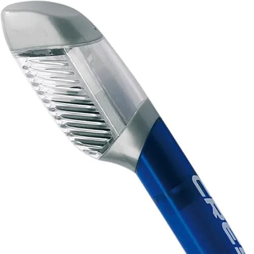 CRESSI Supernova Dry Snorkel Clear/Cobalt | Prevents Water Entry, Hypoallergenic Silicone thumbnail 2