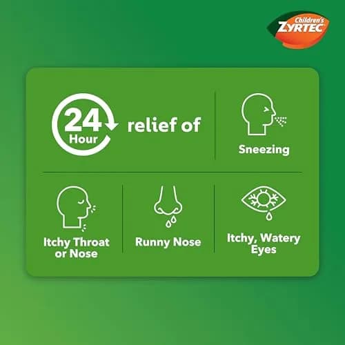 Zyrtec Children's Allergy Relief Syrup Bubble Gum 4 fl. oz | 24-Hour Kid's Antihistamine thumbnail 3