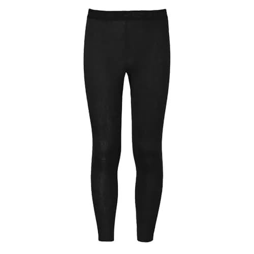 Hot Chillys Youth Pepper Bi-Ply Base Layer Pants | Midweight, Relaxed Fit, Black, Size: Medium thumbnail 1