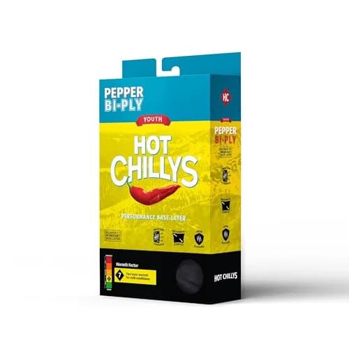 Hot Chillys Youth Pepper Bi-Ply Base Layer Pants | Midweight, Relaxed Fit, Black, Size: Medium thumbnail 5