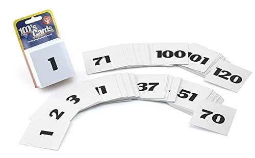 Hygloss Number Flashcards 1-120, 5 cm x 5 cm White Cards | Numeracy Learning Kit thumbnail 1