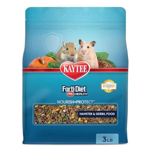 Kaytee Forti-Diet Pro Health Nourish+Protect Hamster & Gerbil Food 3 Pound | Supports Digestive & Immune Health thumbnail 1