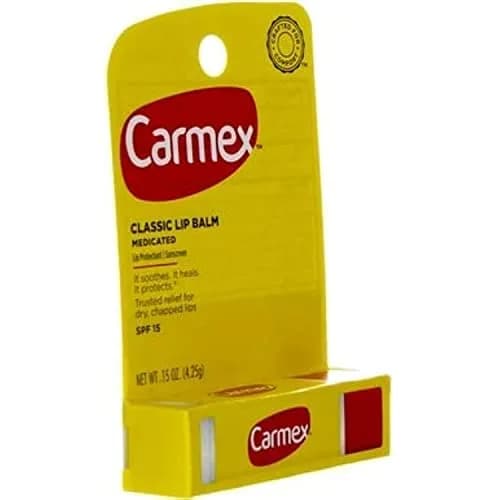 Carmex Classic Lip Balm Medicated SPF 15 0.15 oz | Menthol & SPF 15 for All Lips thumbnail 3