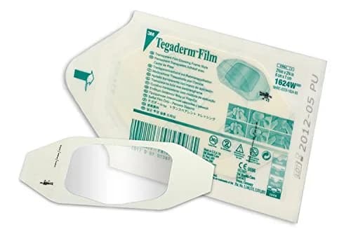 3M Tegaderm 1624W Transparent Film Dressing 6cm x 7cm | Waterproof, Sterile, Breathable, Latex-Free thumbnail 1