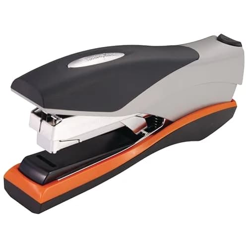 Swingline Stapler 40 Sheet Capacity Optima 40 Jam Free Soft Grip Orange and Gray | Reduced Effort Desktop Stapler thumbnail 1