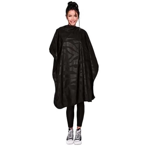 Betty Dain Zephyr Bleach-Proof Styling Cape 45" x 60" Black | Waterproof & Colorproof thumbnail 1