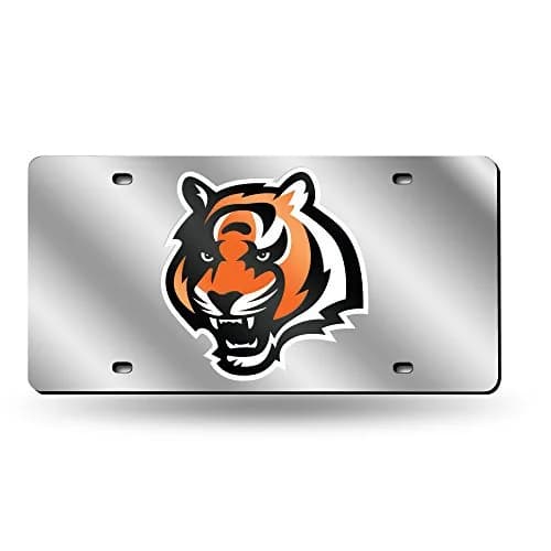 Rico Industries Cincinnati Bengals Laser Tag License Plate 6x12" | Durable Acrylic, Officially Licensed, Made in USA thumbnail 1
