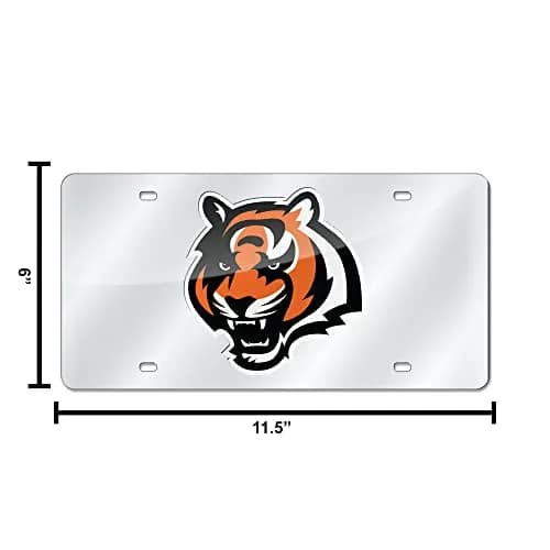 Rico Industries Cincinnati Bengals Laser Tag License Plate 6x12" | Durable Acrylic, Officially Licensed, Made in USA thumbnail 6