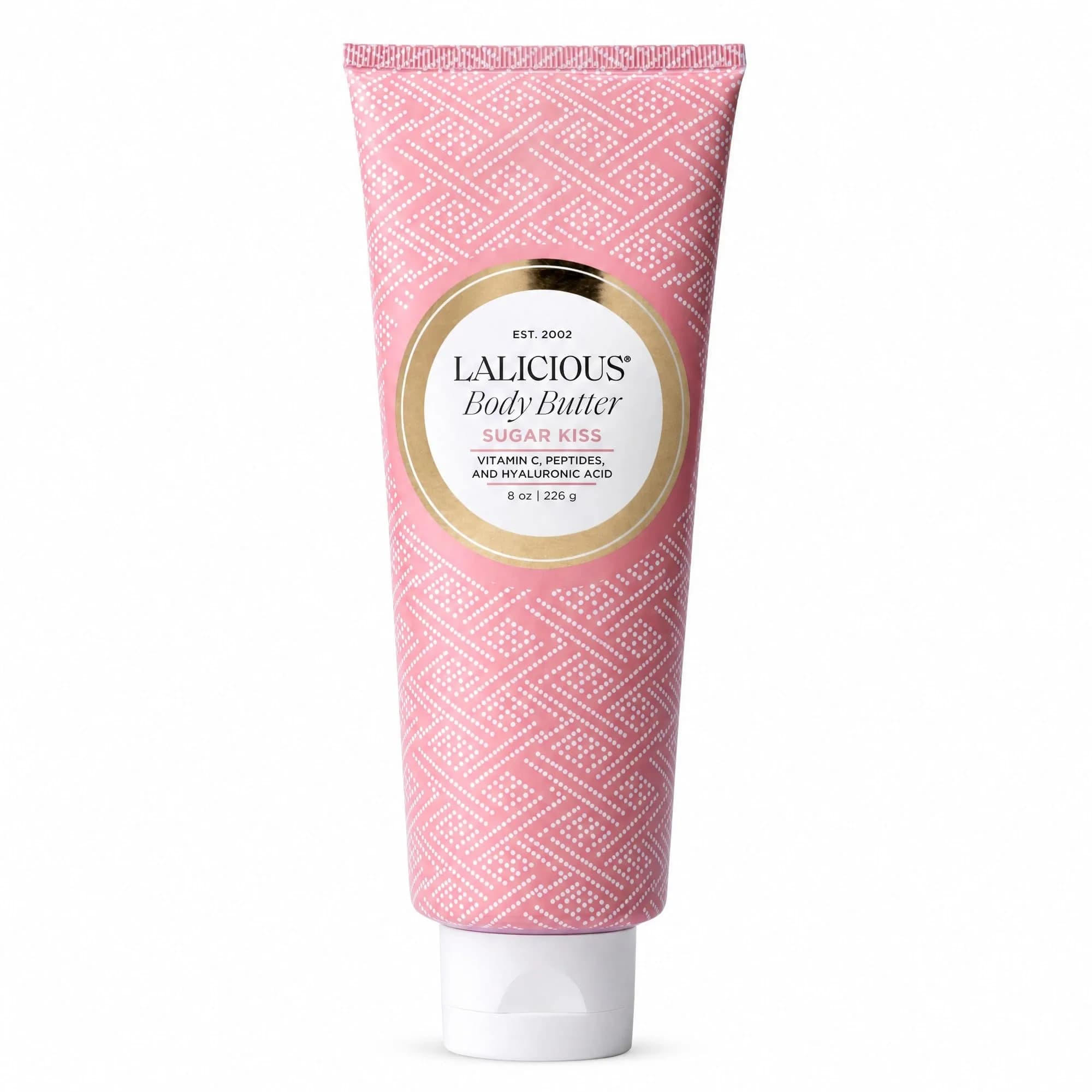 LALICIOUS Sugar Kiss® Whipped Body Butter 8oz | Ultra-Hydrating Shea & Hyaluronic Acid for Dry Skin