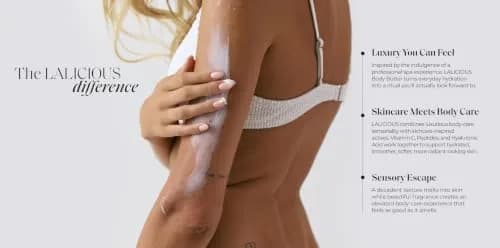 LALICIOUS Sugar Kiss® Whipped Body Butter 8oz | Ultra-Hydrating Shea & Hyaluronic Acid for Dry Skin thumbnail 4