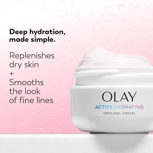 Olay Active Hydrating Cream Face Moisturizer 56ml (1.9 fl oz) | Long-Lasting Hydration for Dry Skin thumbnail 3