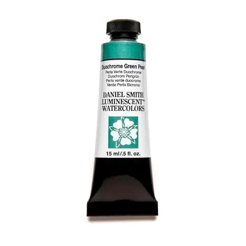 DANIEL SMITH Extra Fine Watercolor Paint Tube, Duochrome Green Pearl 15ml (0.5 Fl Oz) | ASTM D4236 Certified thumbnail 1