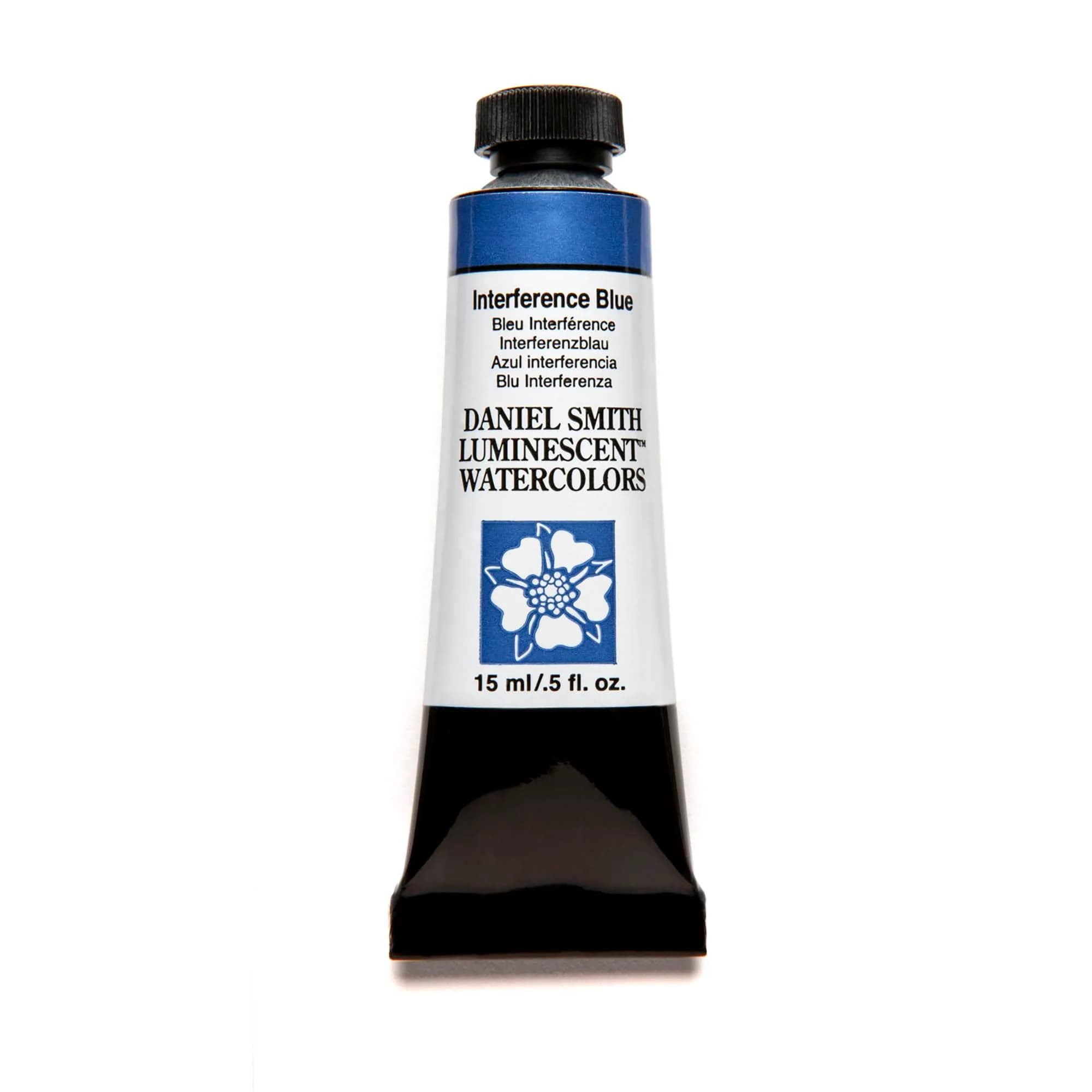 DANIEL SMITH Interference Blue Luminescent™ Watercolor Paint 15ml Tube | ASTM D4236 Certified - main product image