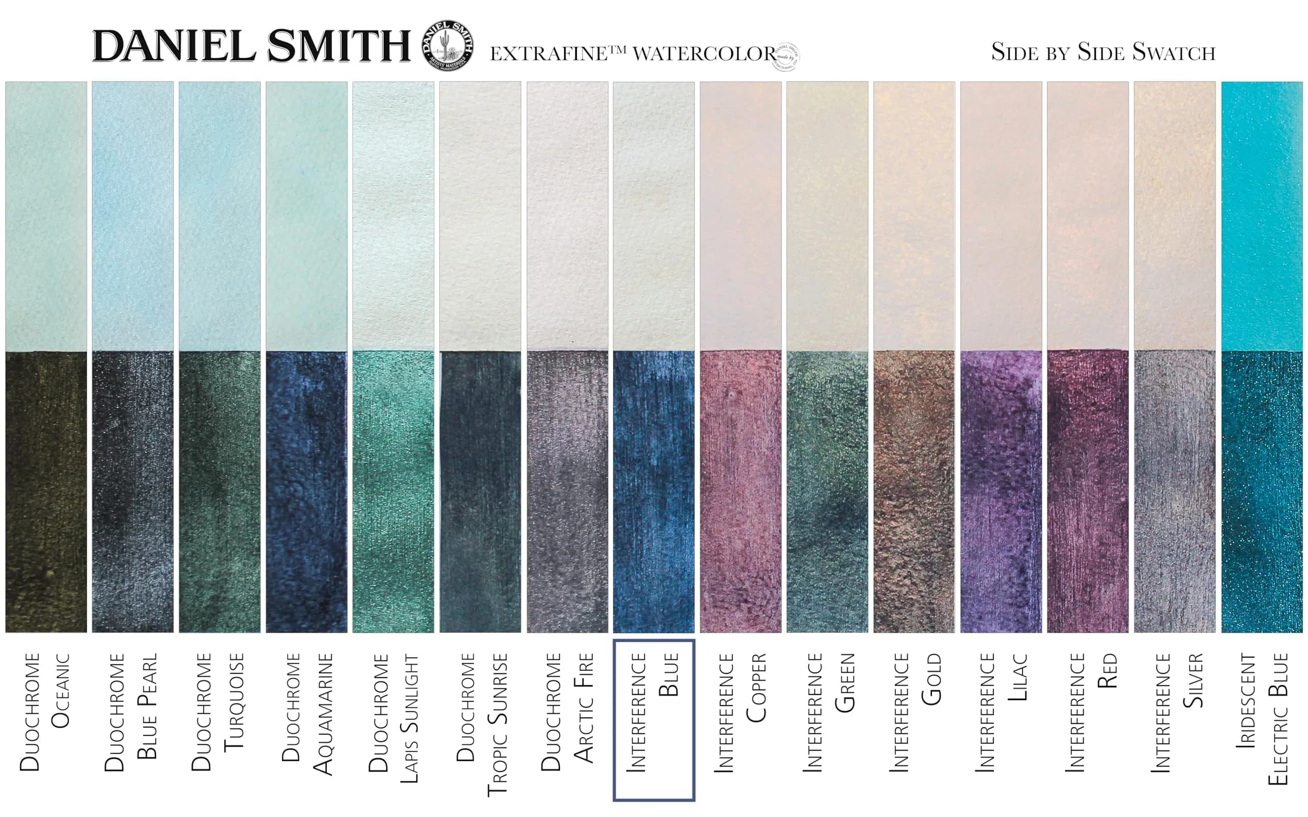 DANIEL SMITH Interference Blue Luminescent™ Watercolor Paint 15ml Tube | ASTM D4236 Certified thumbnail 4