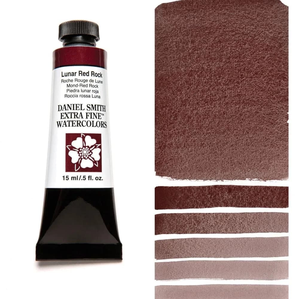 DANIEL SMITH Lunar Red Rock Iridescent Watercolor Paint 15ml (0.5 Fl Oz) | ASTM D4236 Certified - view 3