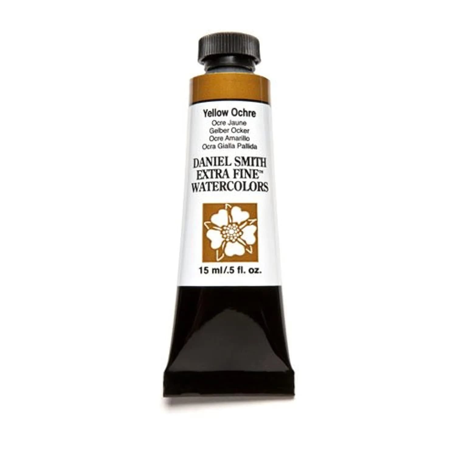 DANIEL SMITH Yellow Ochre Extra Fine Watercolor Paint 15ml (0.5 Fl Oz) | ASTM D4236 Certified - main product image