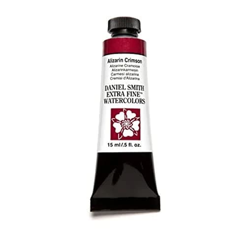 DANIEL SMITH Extra Fine Watercolor Paint Tube, Alizarin Crimson 15ml (0.5 Fl Oz) | ASTM D4236 Certified thumbnail 1
