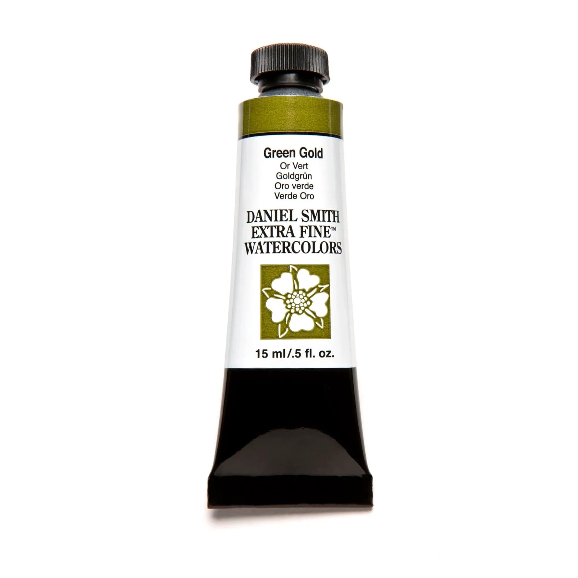 DANIEL SMITH Green Gold Iridescent Watercolor Paint 15ml (0.5 Fl Oz) | ASTM D4236 Certified - main product image