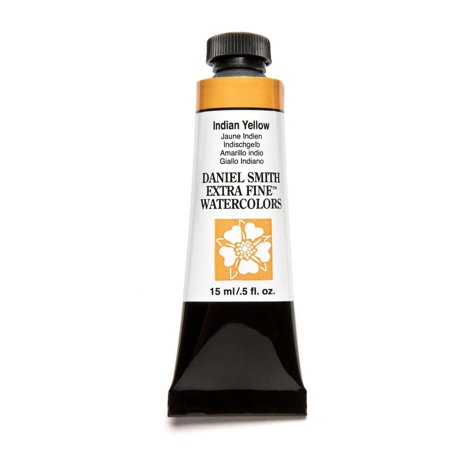 DANIEL SMITH Indian Yellow Watercolor Paint 15ml (0.5 Fl Oz) | ASTM D4236 Certified - main product image