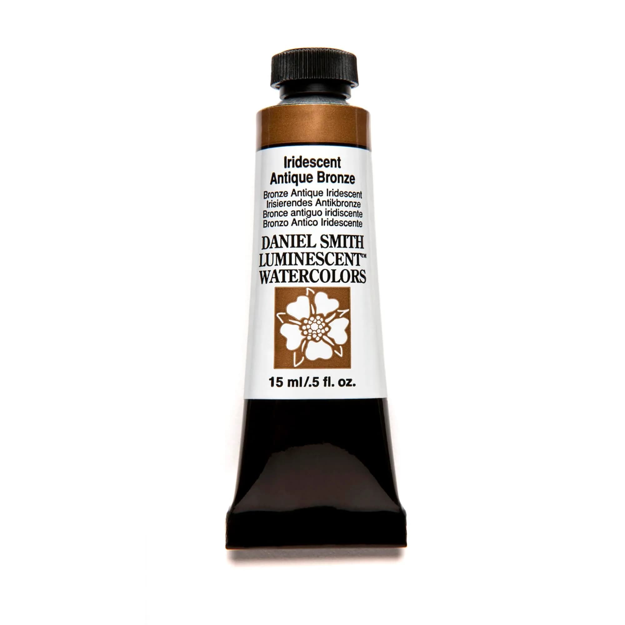 DANIEL SMITH Iridescent Antique Bronze Watercolor Paint 15ml (0.5 Fl Oz) | ASTM D4236 Certified - main product image