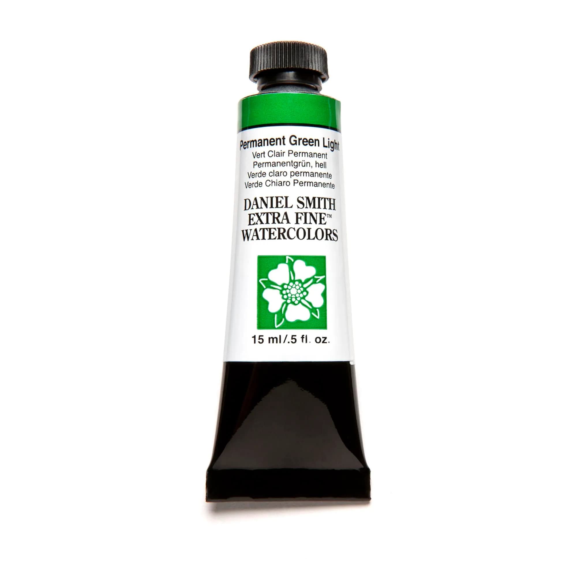DANIEL SMITH Permanent Green Light Iridescent Watercolor Paint 15ml Tube - main product image