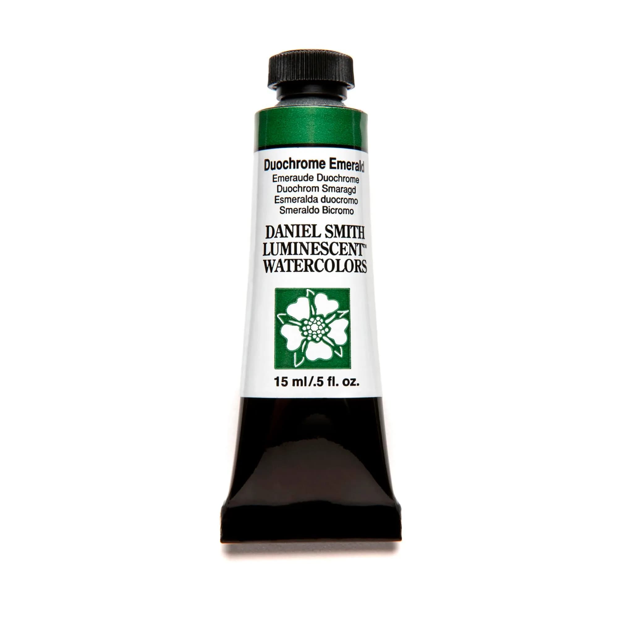 DANIEL SMITH Iridescent Emerald Watercolor Paint 15ml Tube - Duochrome - main product image