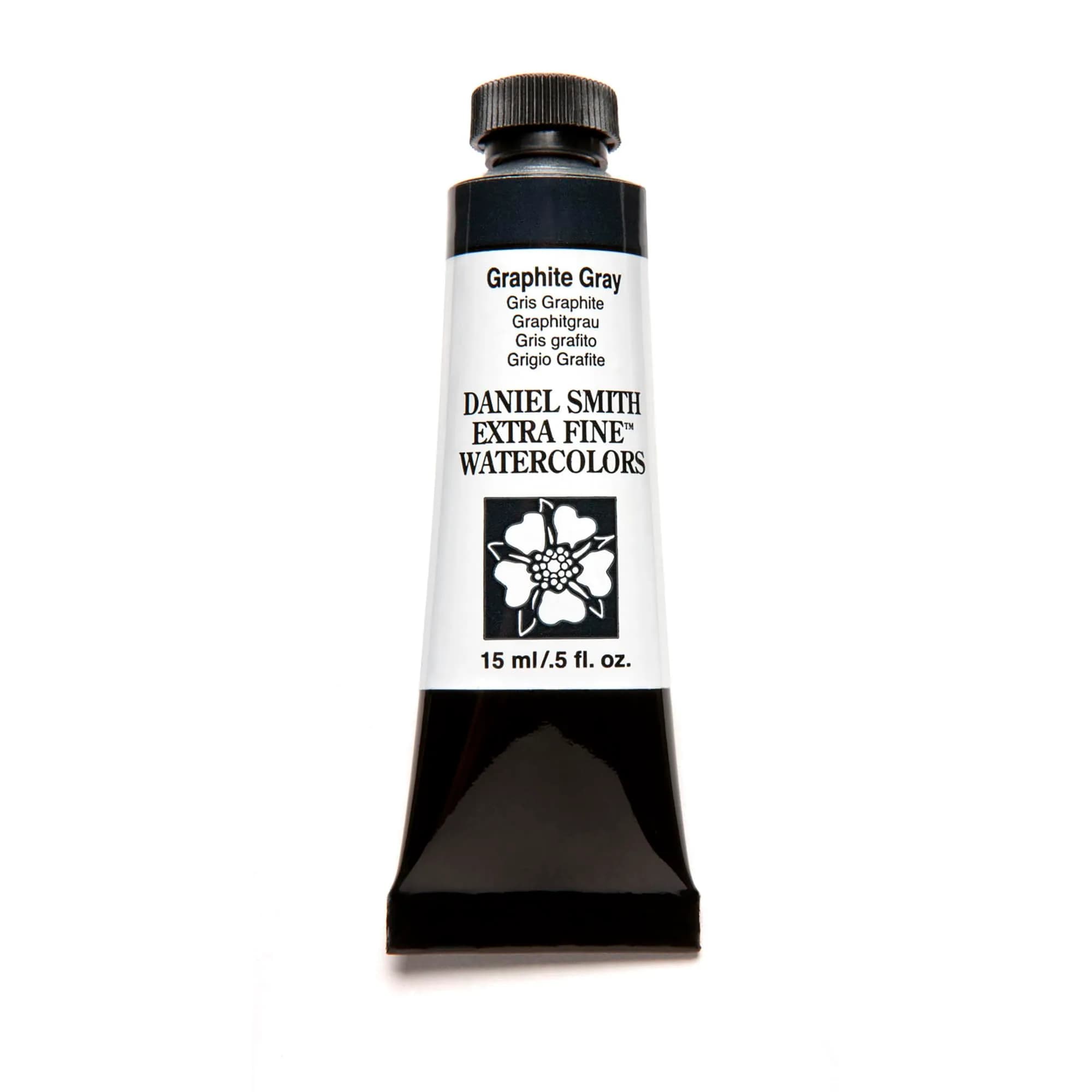 DANIEL SMITH Graphite Gray Extra Fine Watercolor Paint 15ml (0.5 Fl Oz) Tube - main product image