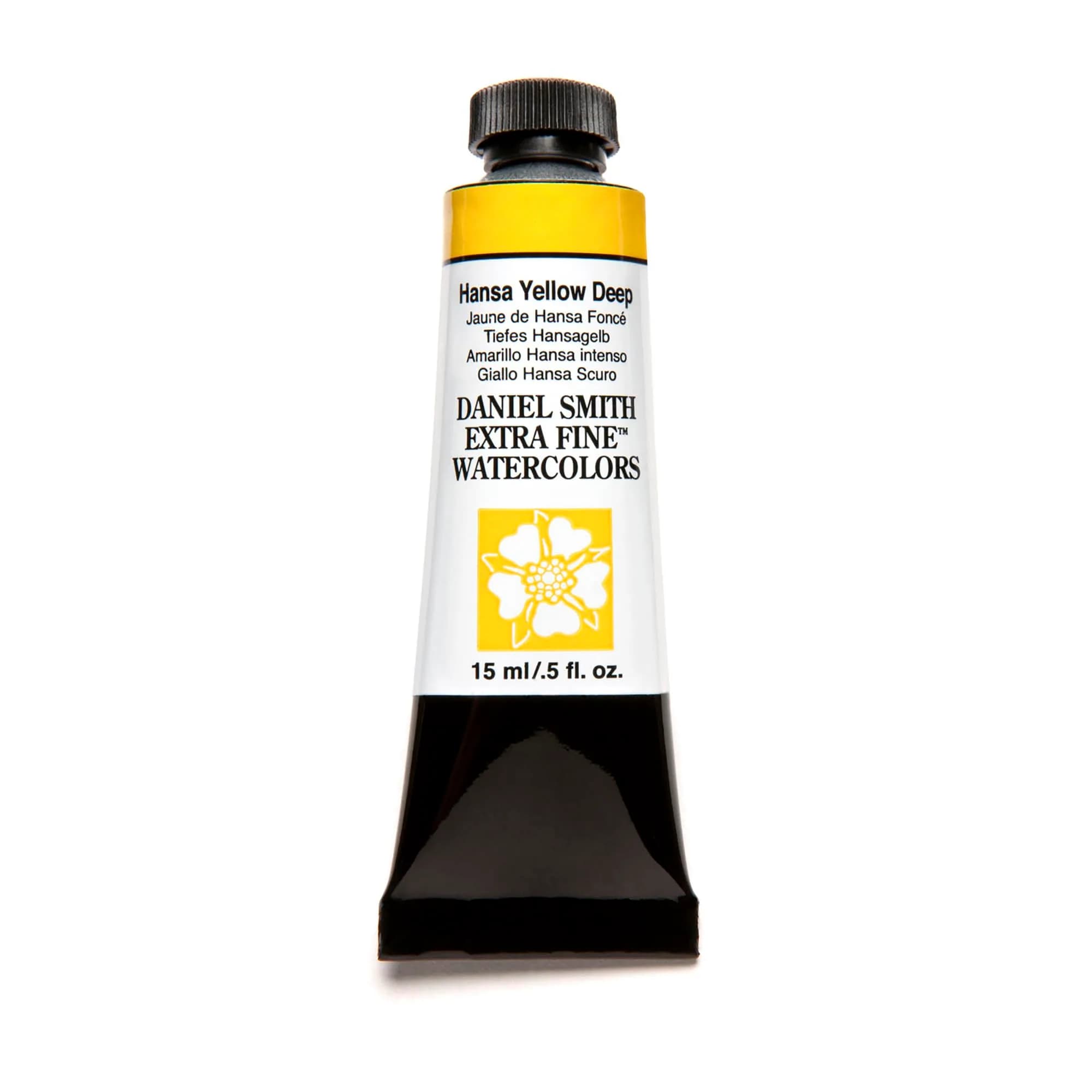 DANIEL SMITH Hansa Yellow Deep Extra Fine Watercolor Paint Tube 15ml (0.5 Fl Oz) - main product image