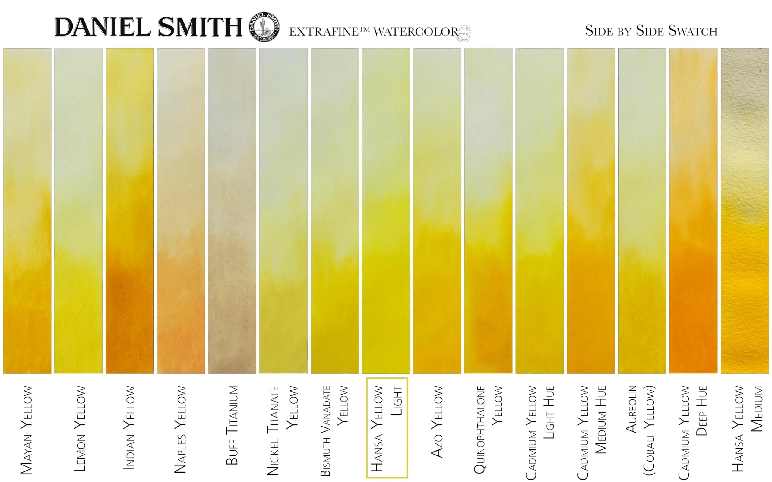 DANIEL SMITH Hansa Yellow Light Extra Fine Watercolor Paint 15ml - view 4