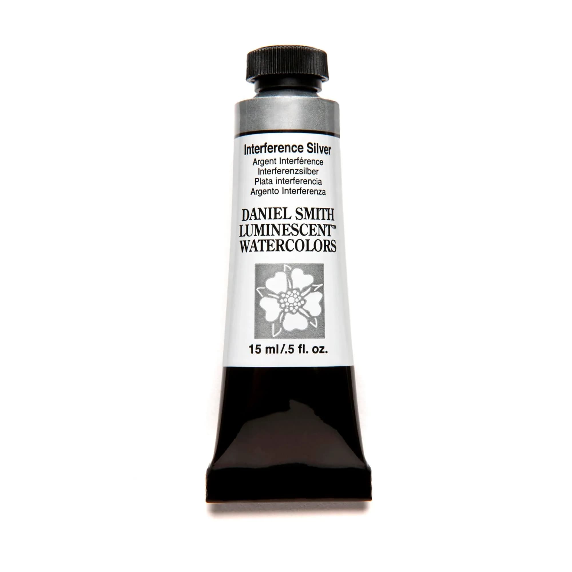 DANIEL SMITH Interference Silver Extra Fine Watercolor Paint 15ml Tube | ASTM D4236 Certified - main product image