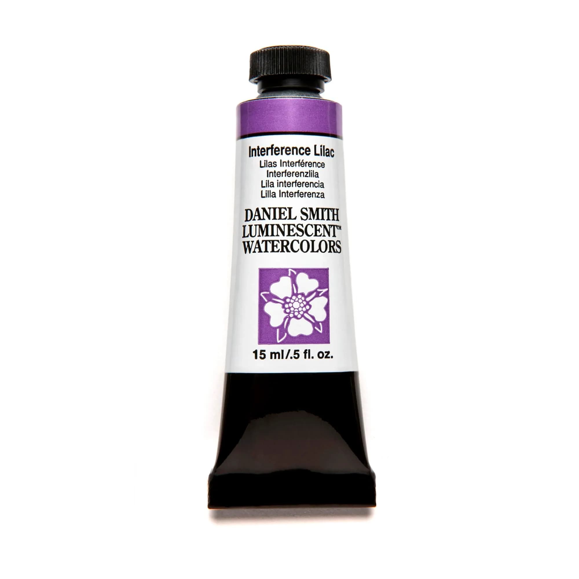 DANIEL SMITH Luminescent Watercolor Paint Interference Lilac 15ml (0.5 fl oz) | Professional Grade Art Paint - main product image