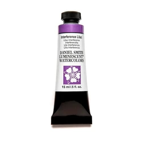 DANIEL SMITH Luminescent Watercolor Paint Interference Lilac 15ml (0.5 fl oz) | Professional Grade Art Paint thumbnail 1