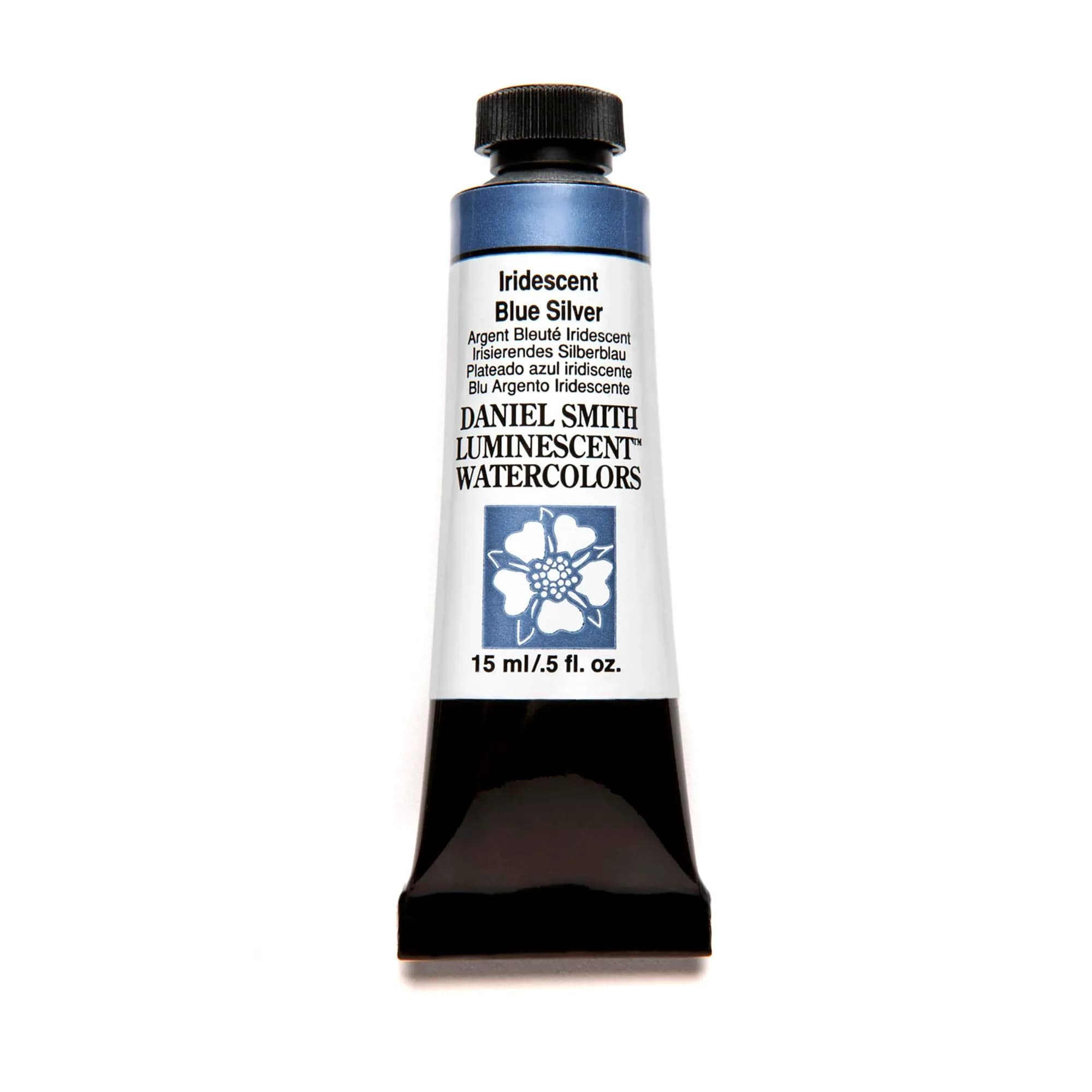 DANIEL SMITH Iridescent Blue Silver Watercolor Paint 15ml Tube | Luminescent™ Series - main product image