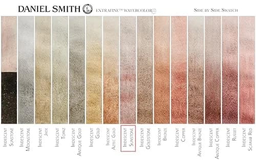DANIEL SMITH Luminescent Watercolor Paint Iridescent Sunstone 15ml (0.5 Fl Oz) | Professional Grade Art Paint thumbnail 4