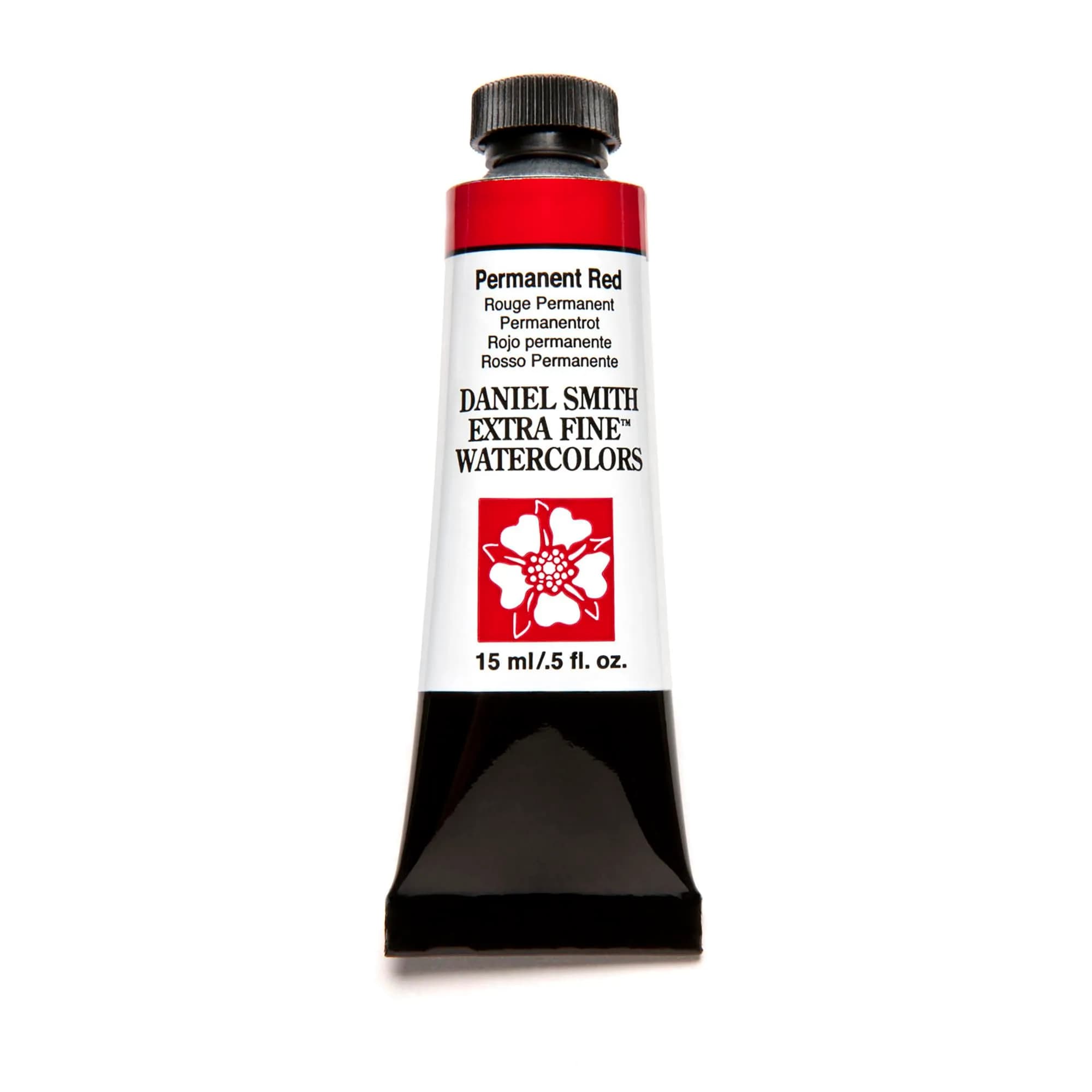 DANIEL SMITH Permanent Red Iridescent Watercolor Paint 15ml (0.5 Fl Oz) | ASTM D4236 Certified - main product image