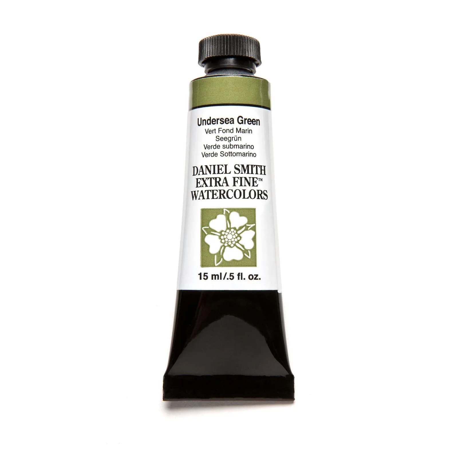 DANIEL SMITH Iridescent Undersea Green Watercolor Paint 15ml (0.5 Fl Oz) | ASTM D4236 Certified - main product image
