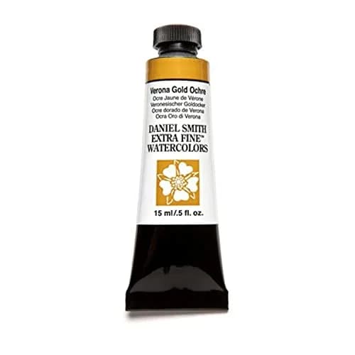 DANIEL SMITH Verona Gold Ochre Watercolor Paint 15ml (0.5 Fl Oz) | Artist Grade Pigment thumbnail 1