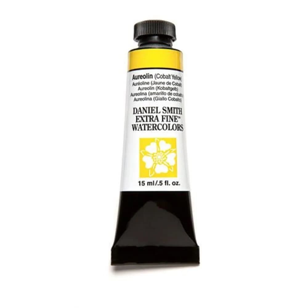 DANIEL SMITH Aureolin Cobalt Yellow Iridescent Sapphire Watercolor Paint 15ml - main product image