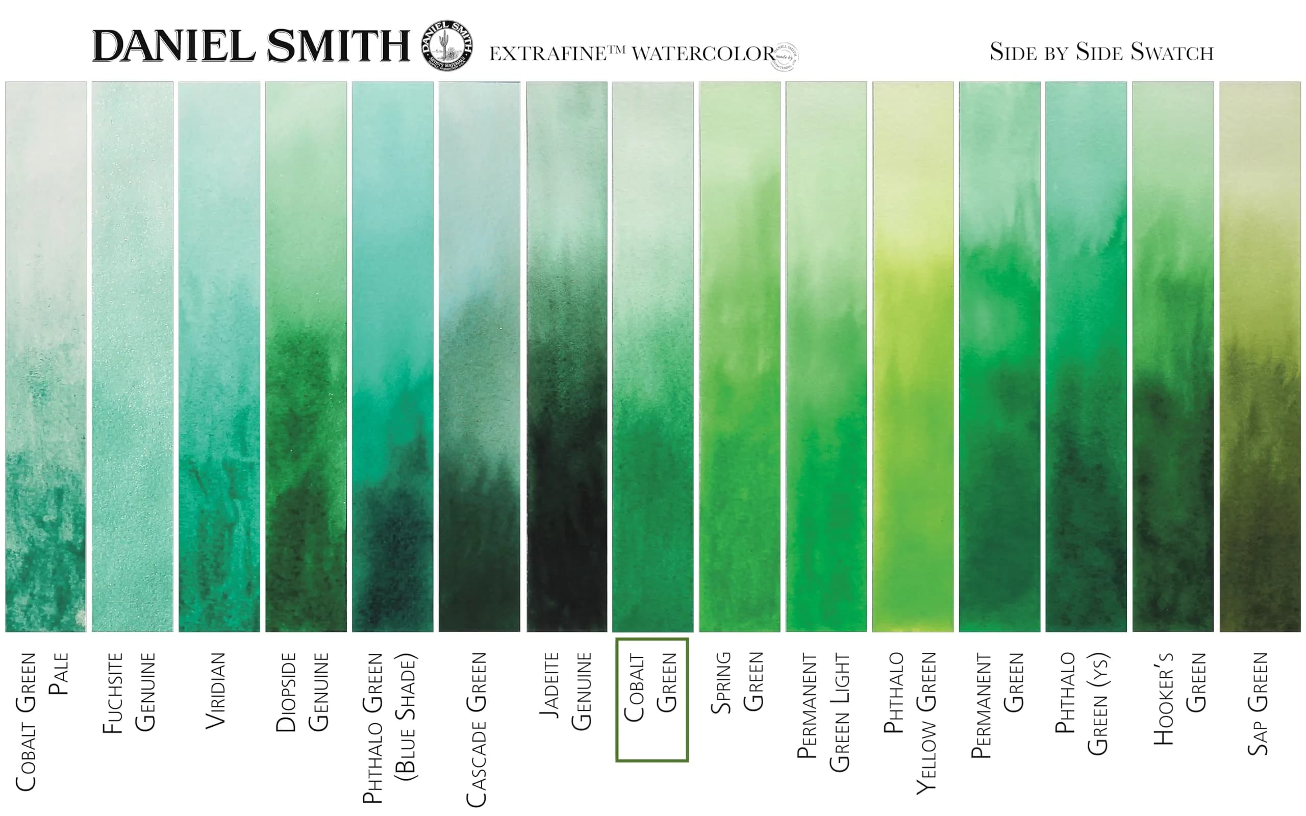 DANIEL SMITH Extra Fine Watercolor Paint, Cobalt Green, 15ml (0.51 Fl Oz) | Professional Grade Artist Paint - view 4