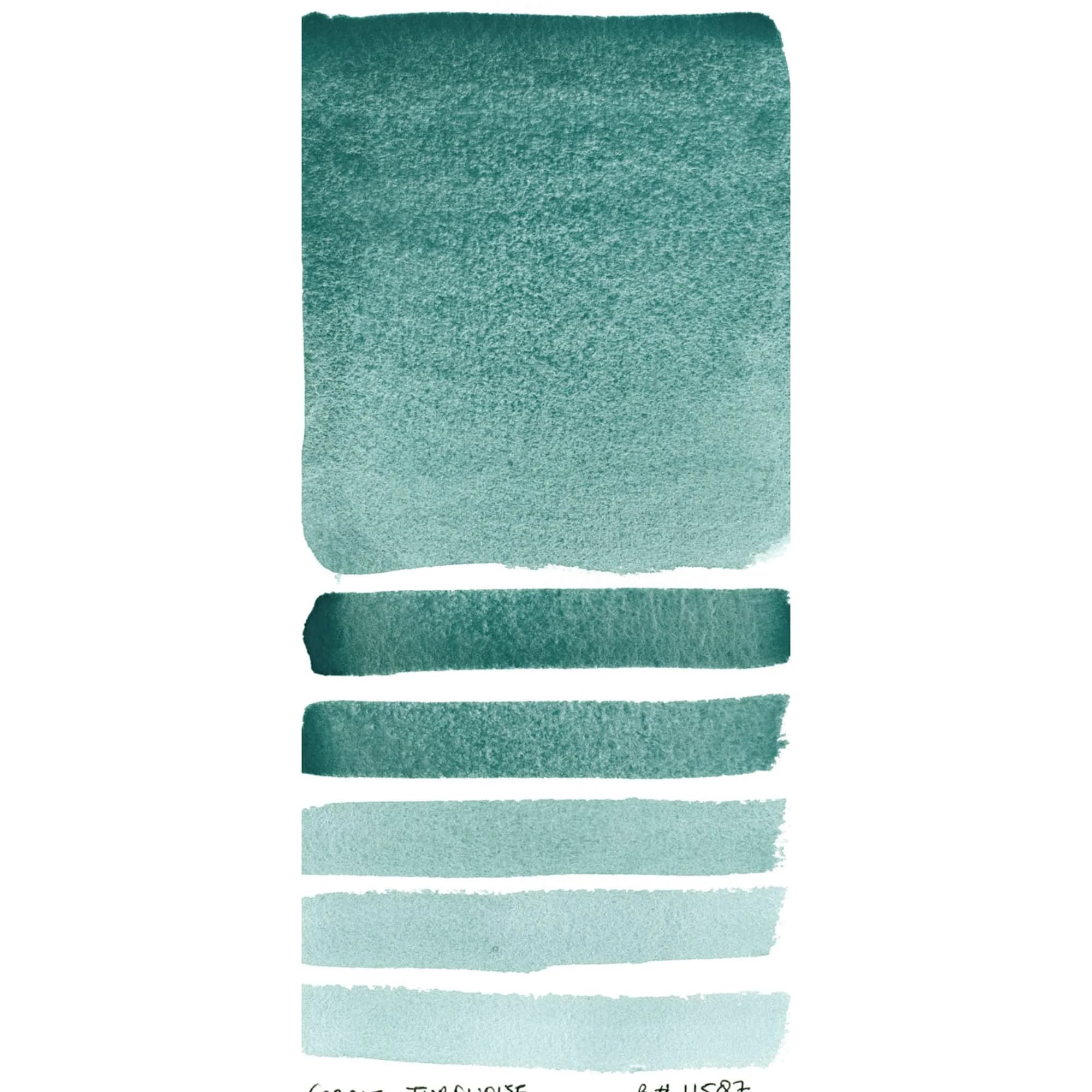 DANIEL SMITH Cobalt Turquoise Extra Fine Watercolor Paint 15ml (0.5 Fl Oz) Tube - view 2
