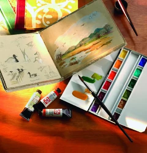 DANIEL SMITH Iridescent Sapphire Watercolor Paint 15ml (0.5 Fl Oz) | ASTM D4236 Certified thumbnail 2