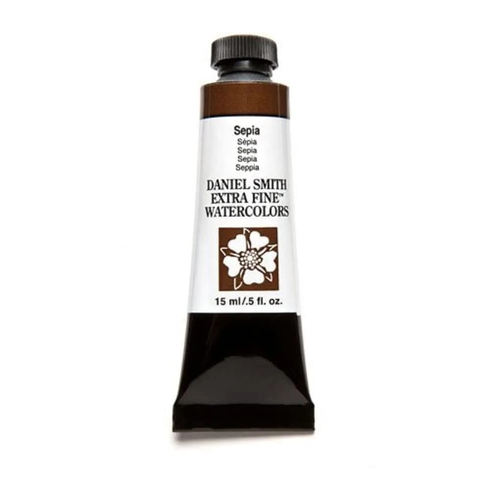 DANIEL SMITH Sepia Extra Fine Watercolor Paint 15ml (0.5 Fl Oz) | ASTM D4236 Certified - main product image