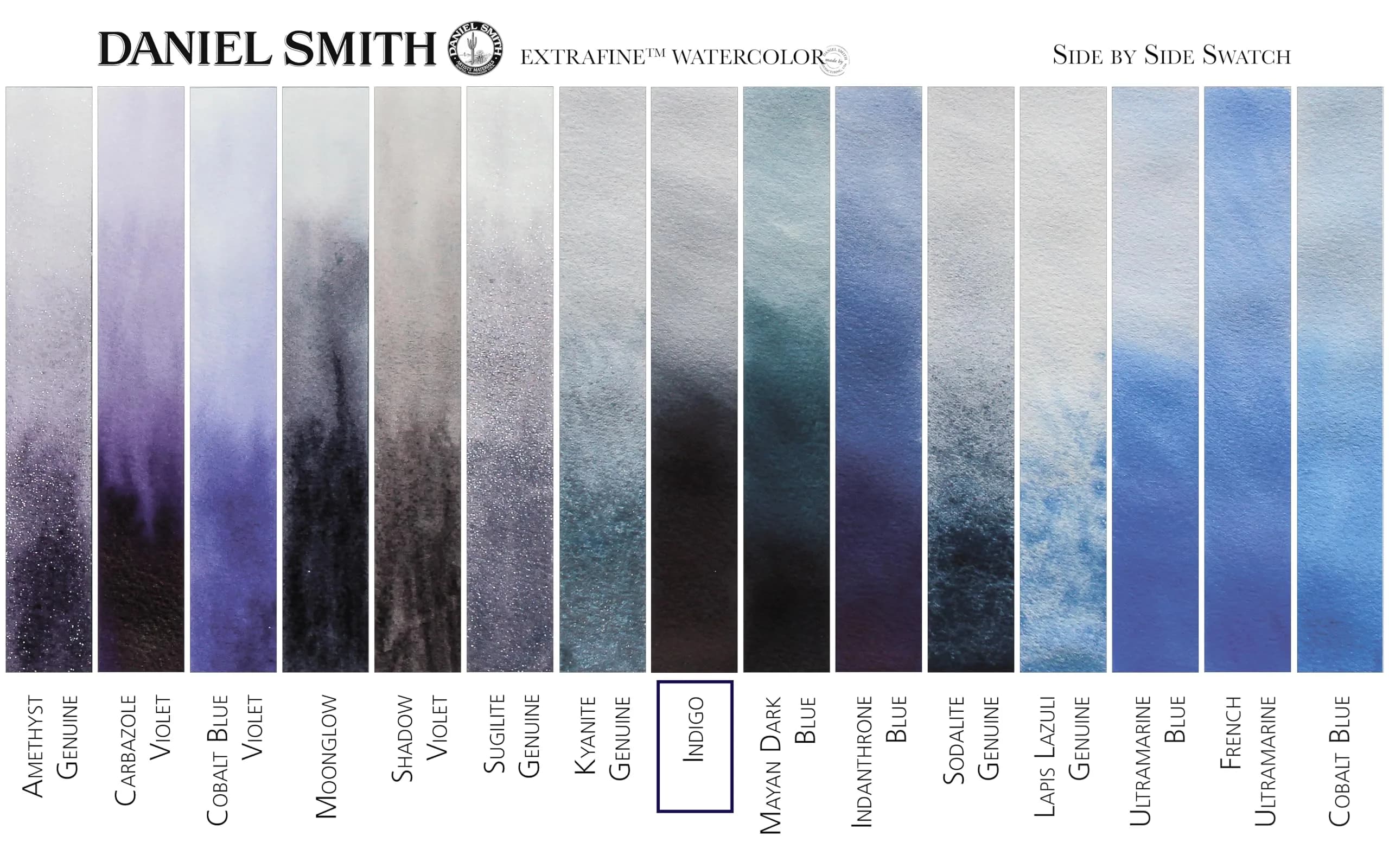 DANIEL SMITH Indigo Iridescent Watercolor Paint 15ml (0.5 Fl Oz) | ASTM D4236 Certified - view 4
